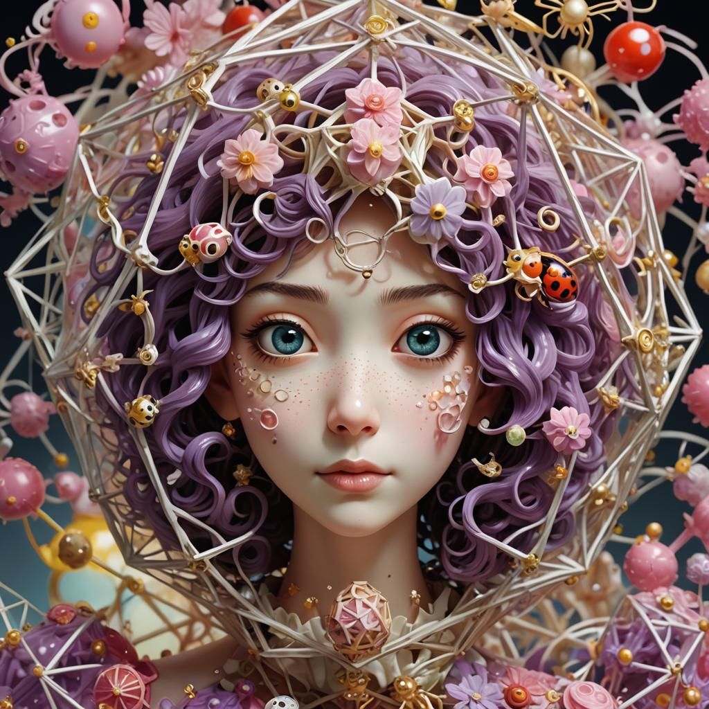 Magical Firefly Fantasy World in Papercraft Style