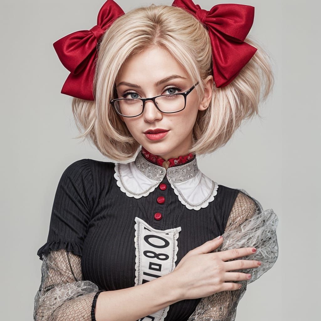 Sassy Little Girl Exudes Attitude in Whimsical Art