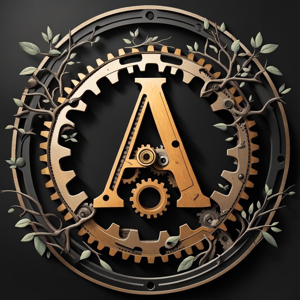 AA Logo with Gear and Branches