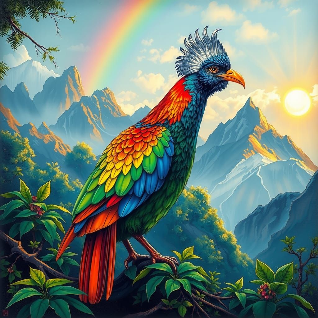 Rainbow Himalayan Monal Bird