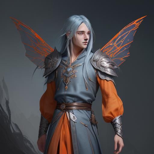 Faerie Boy with Insect Wings in Fantasy Art