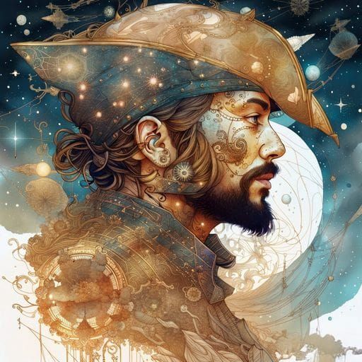 Pirate Portrait Generated by AI