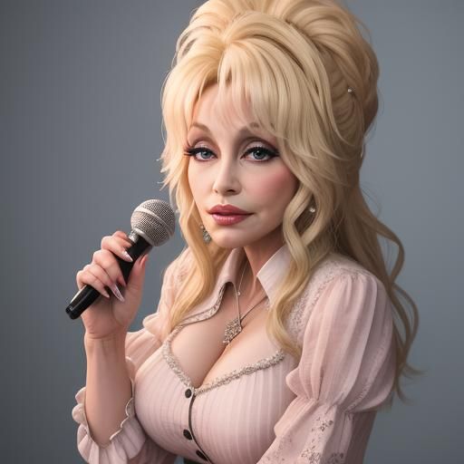 Iconic Blonde Woman Portrait