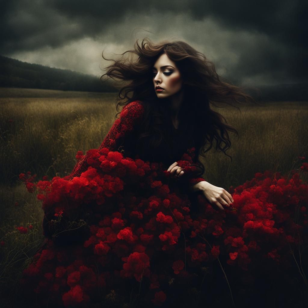 Fantasy Double Exposure Art: Love in Dreamscape