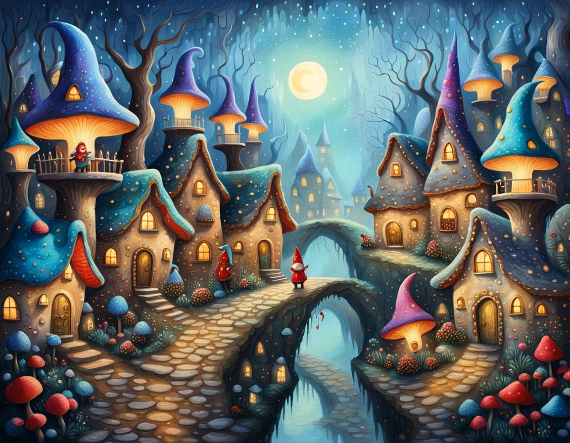 Village of gnomes who had to dance in the street...