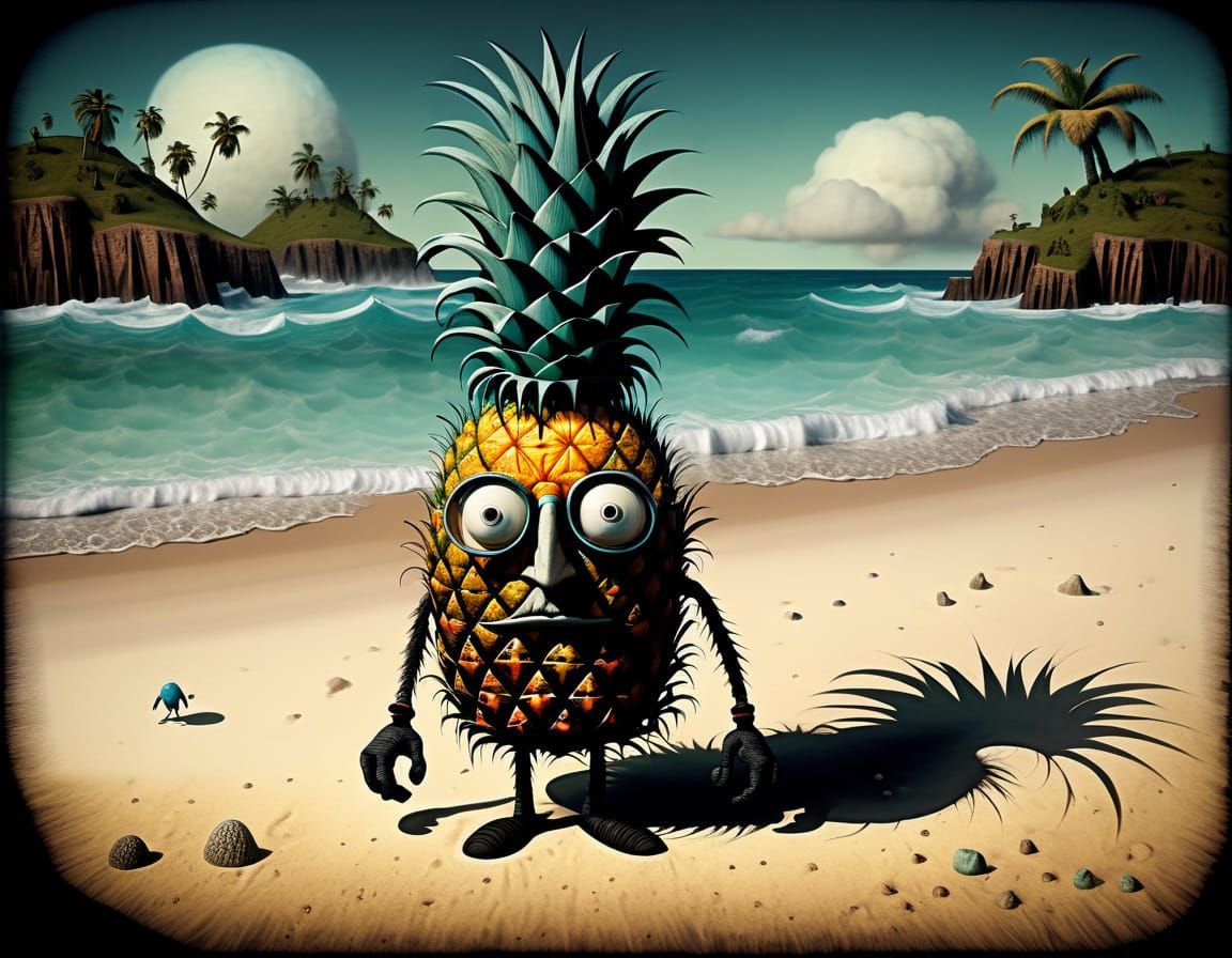 Fruit People Embarrassment on a Summer Beach