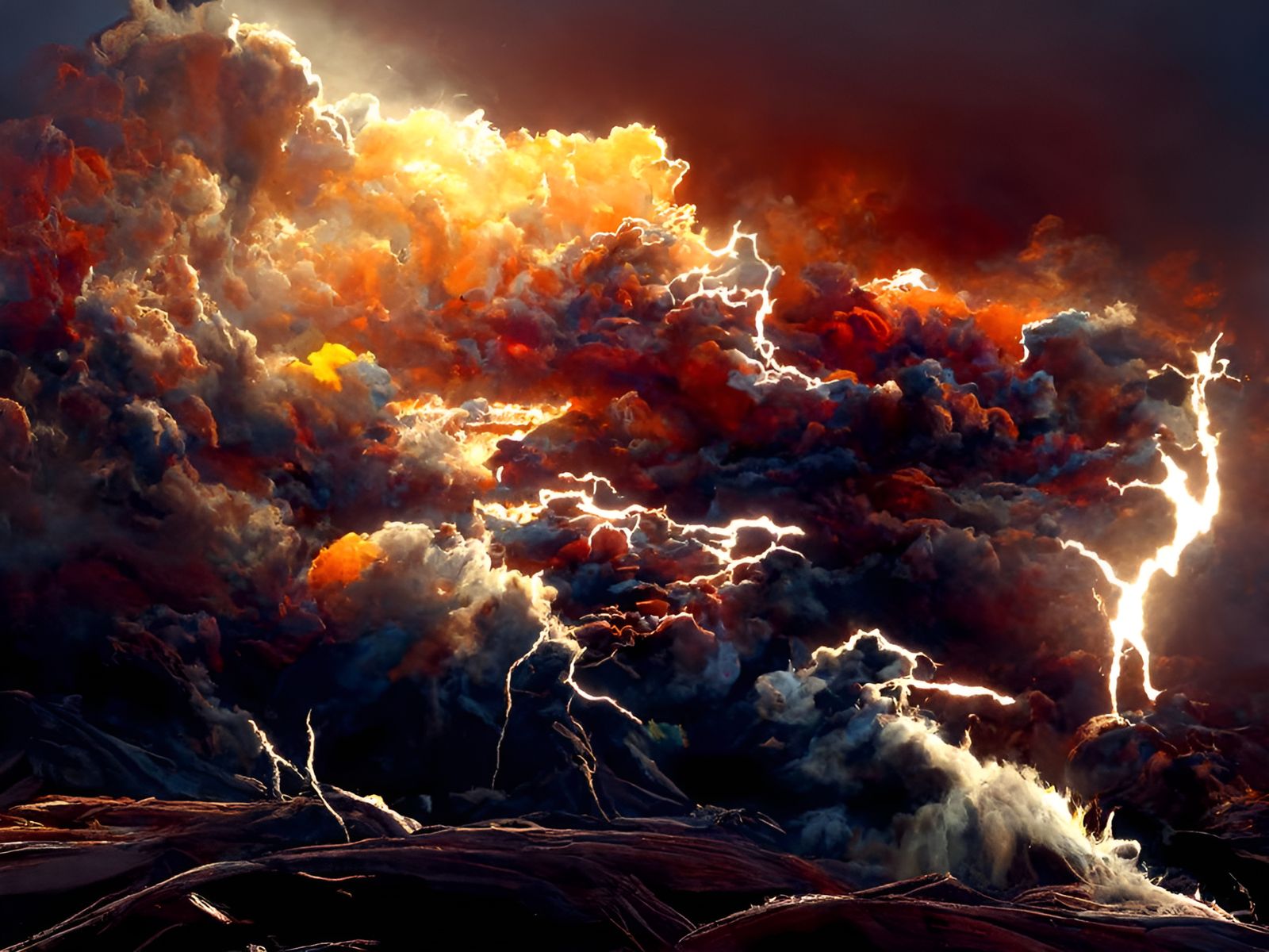 Colorful Night Sky Inspired by Digital Art