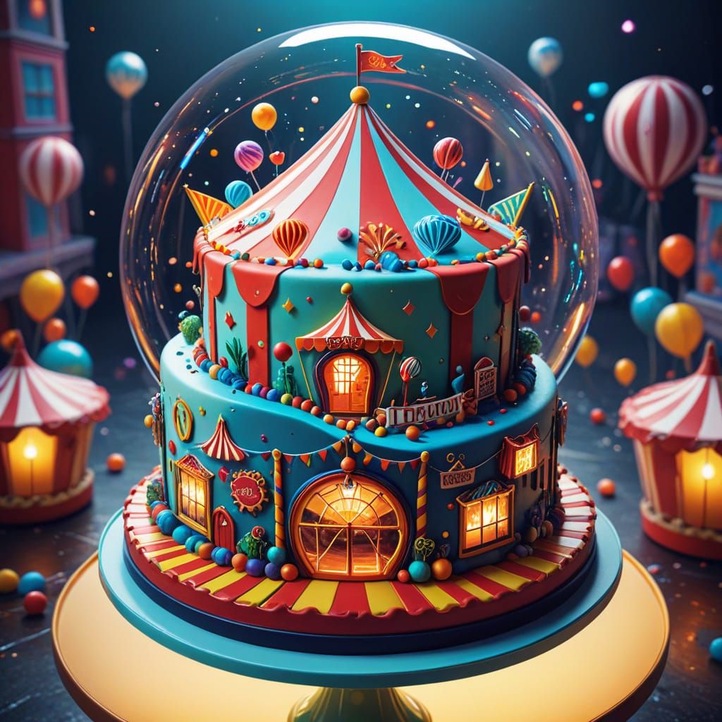 Cake City Circus: Sweet Fantasy in Cake Art Style
