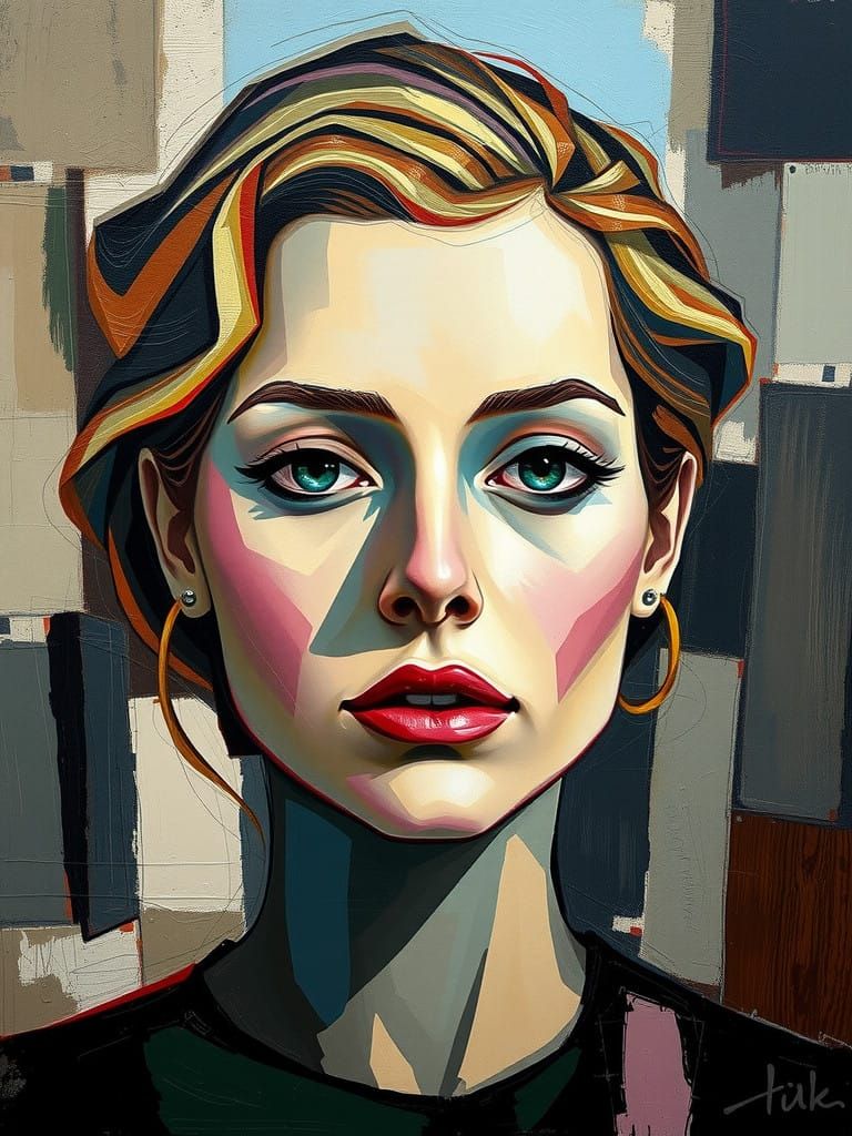 Abstract Portrait of a Modern Muse