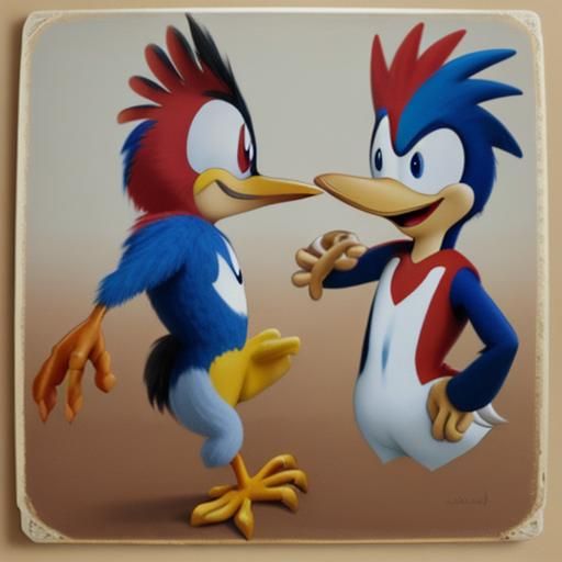 AI Generated Image of Woody Woodpecker
