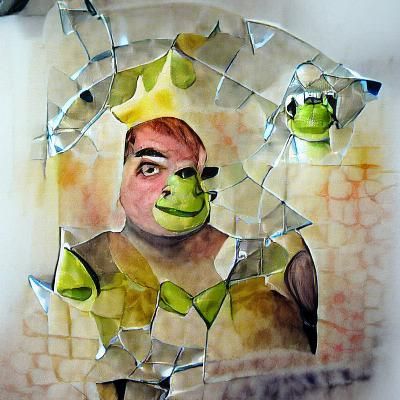 Shrek's Shattered Reflection: A Fractured Portrait