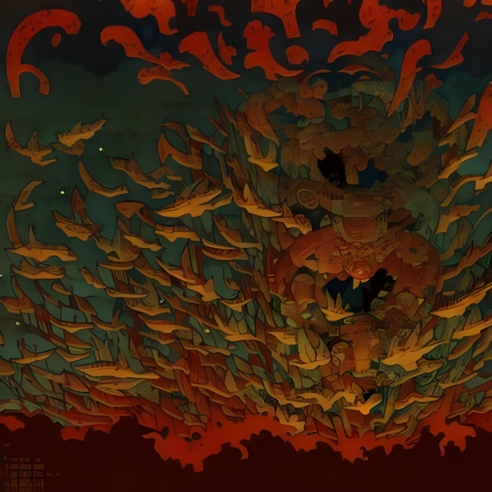 Sunny Day Poster Art in Yoshitaka Amano Style