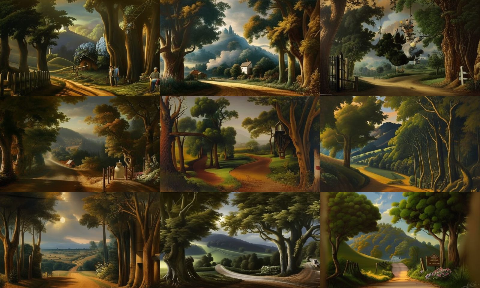 Winery Road: Baroque Still Life Oil Painting