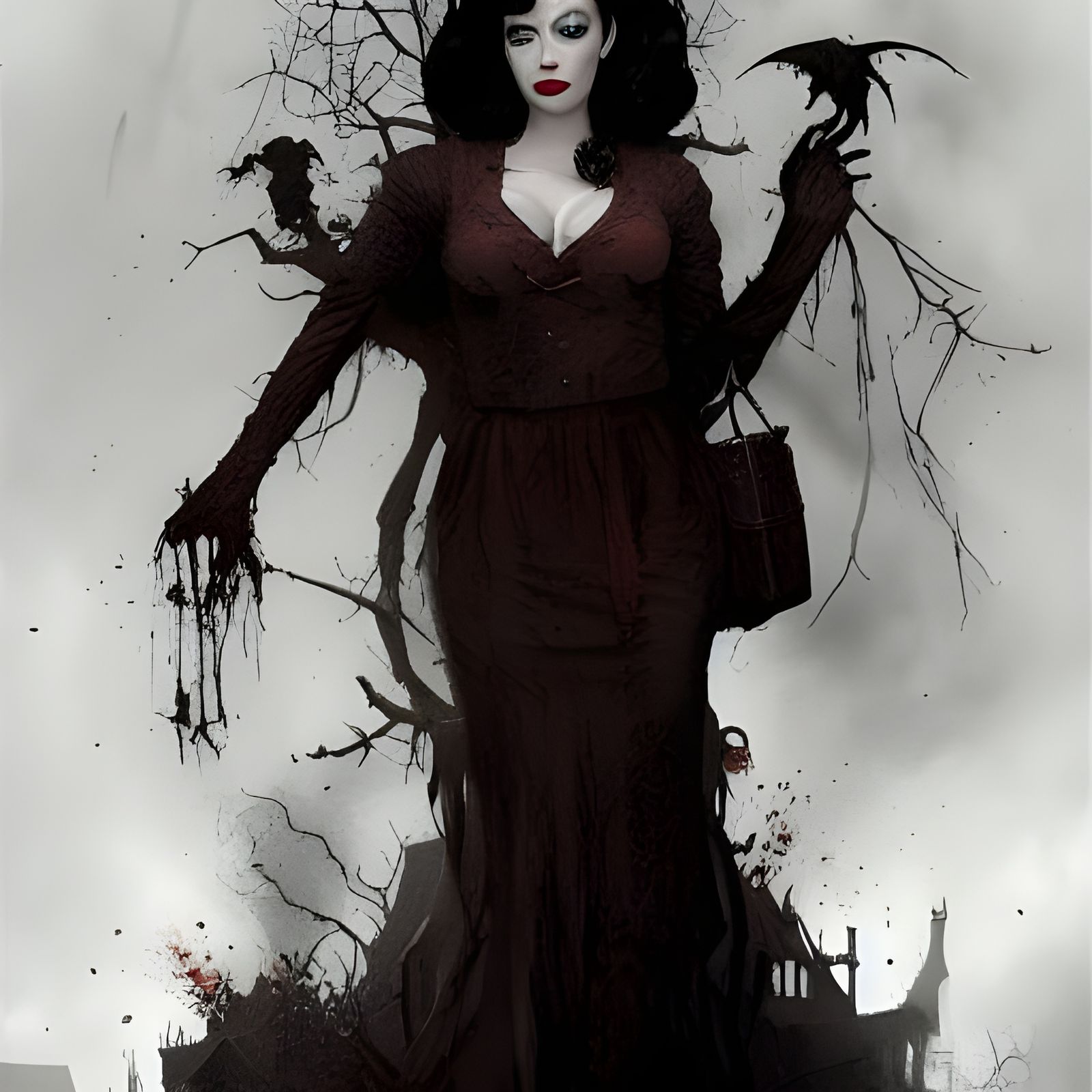 Dark Fantasy Spell Caster Concept Art