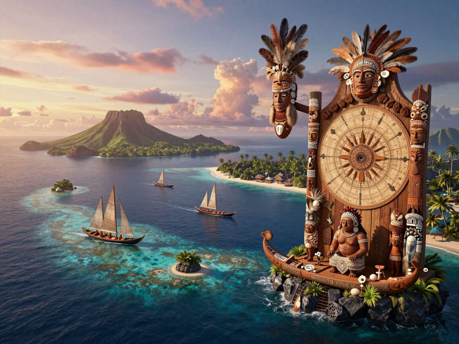 Oceania's Deep Pacific Bond: Digital Matte Painting