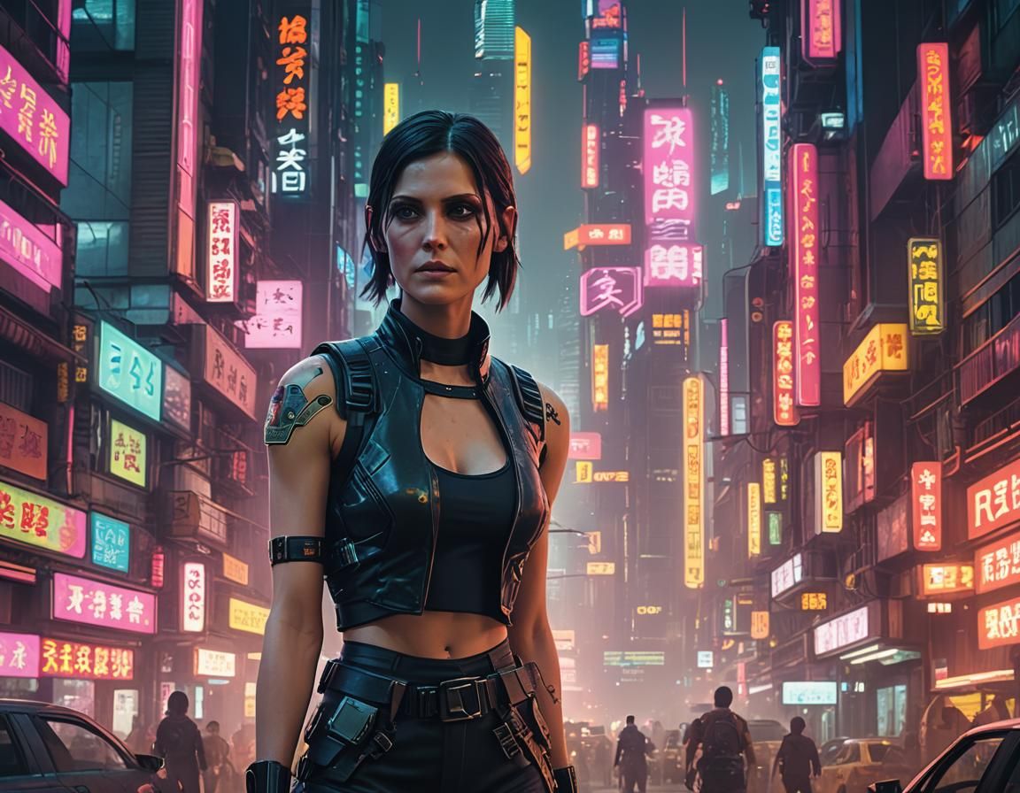 Morgan Webb in Biopunk Cyberpunk Hong Kong