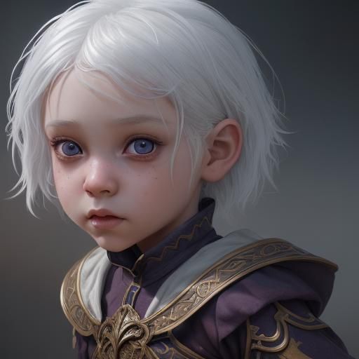 Fantasy Child: Detailed Digital Matte Painting