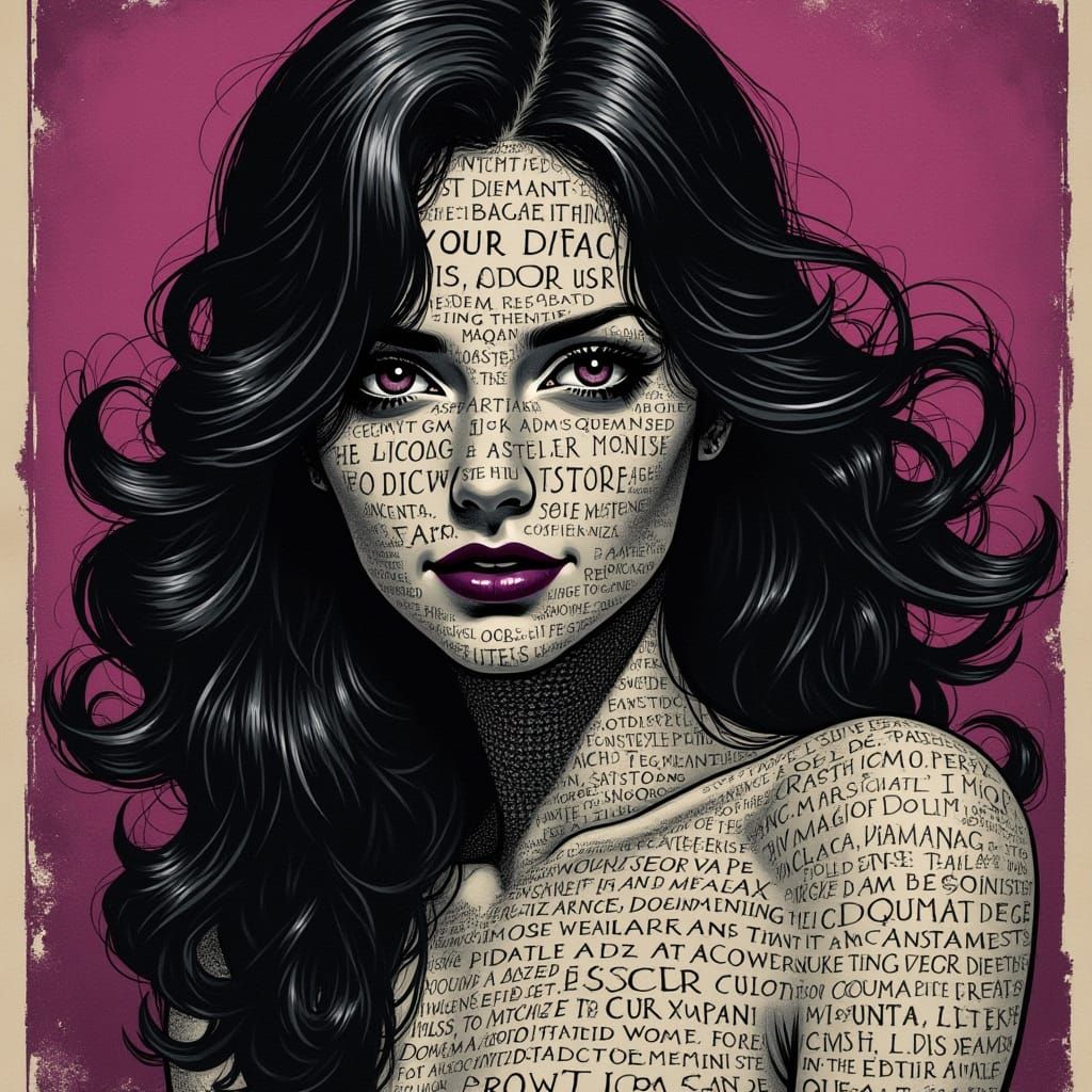 Enigmatic Siren Emerge from Vintage Novel Pages