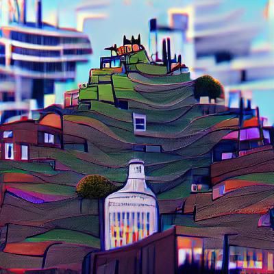 Picturesque Hilltop Cityscape