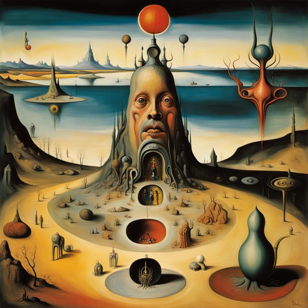 Colorful Eternal Kingdom: Surreal Digital Art