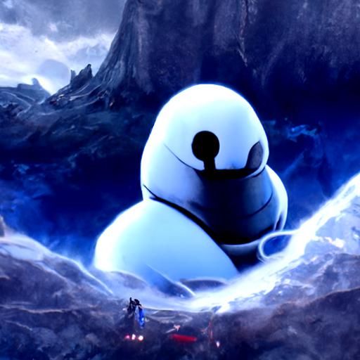 Baymax in Elden Ring Dark Fantasy World