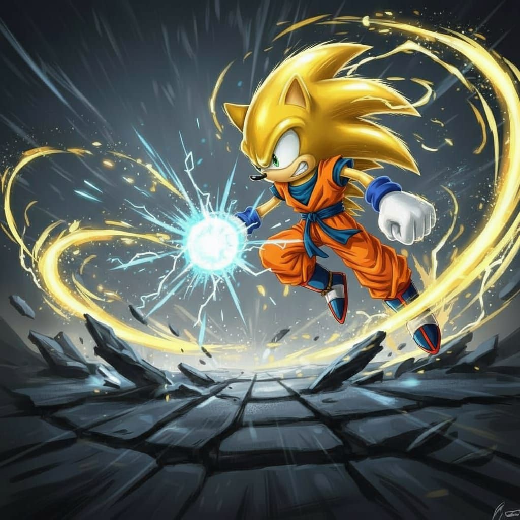 Super Saiyan Pikachu in Hyperrealistic Digital Art