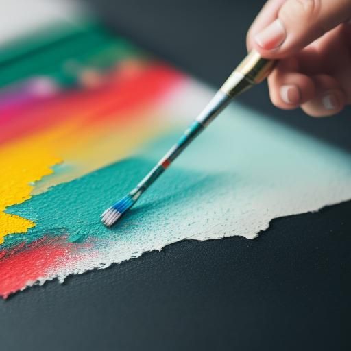 Textured Paint Layers in Sharp Focus