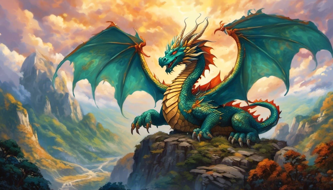 Majestic Dragon Displays its Power