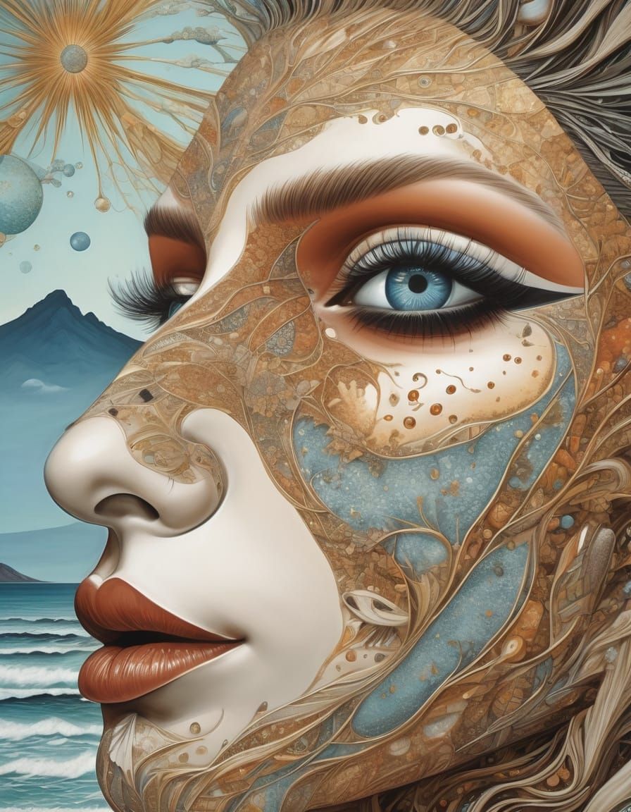 Surreal Dancers in a Dead Land, Dark Fantasy Art