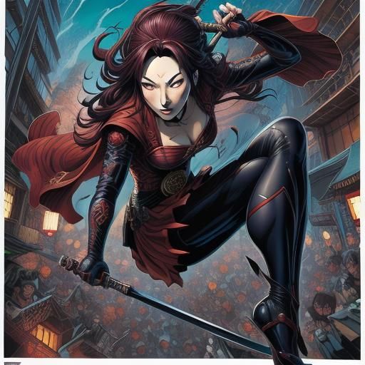 Japanese Gothic Girl's Comic Book Romance