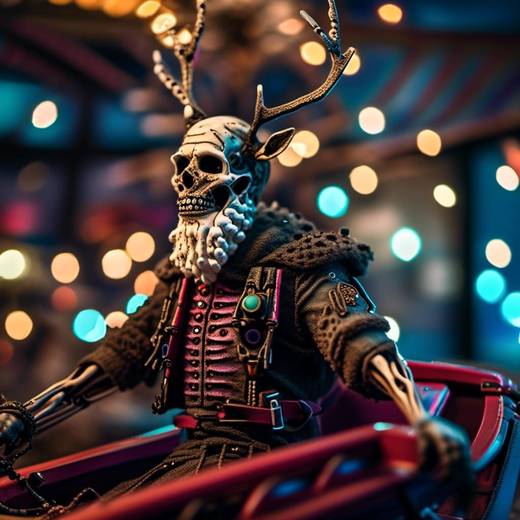 Zombie Santa's Cyberpunk Christmas Sleigh Ride
