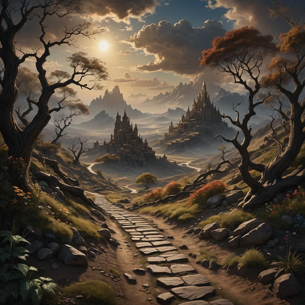Fantastical Path of Hope: Matte Painting