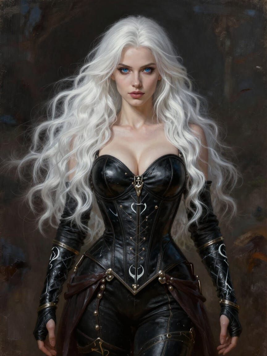 Elven Rogue Assassin in Realistic Fantasy Style