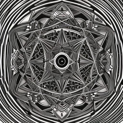 Drunken Hedgehog in Geometric Expressionist Style