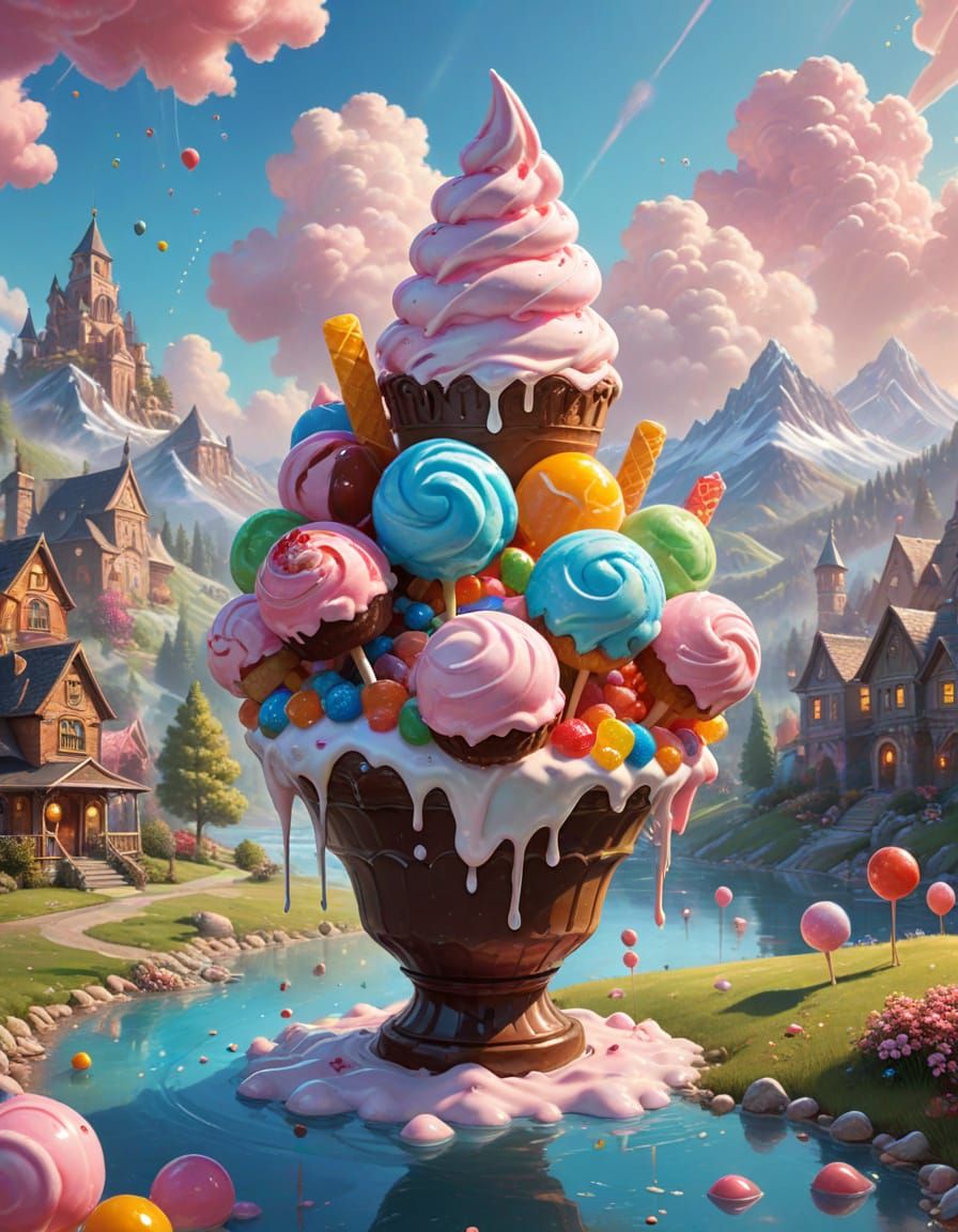 Candy Land: Rolling Hills and Chocolate Lakes