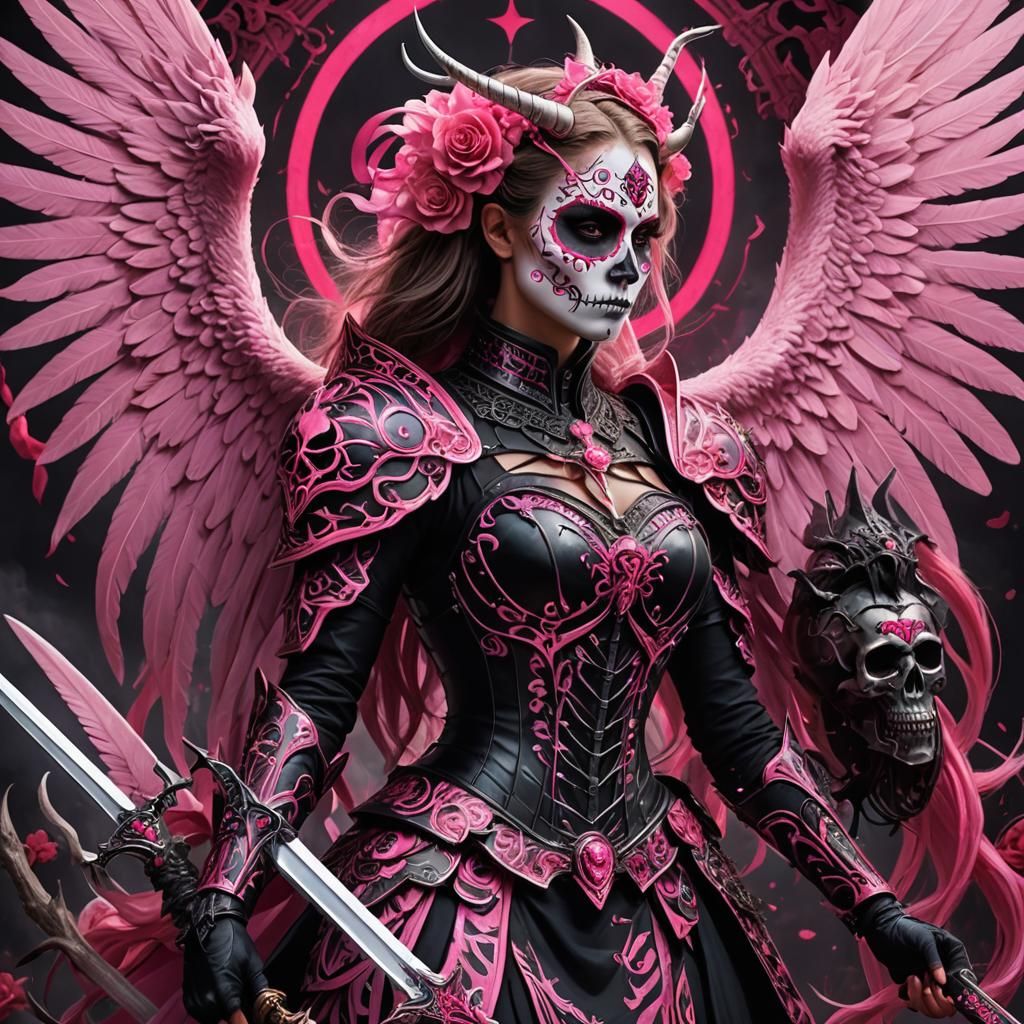 Inside the profile silhouette of a woman, a photorealistic p...