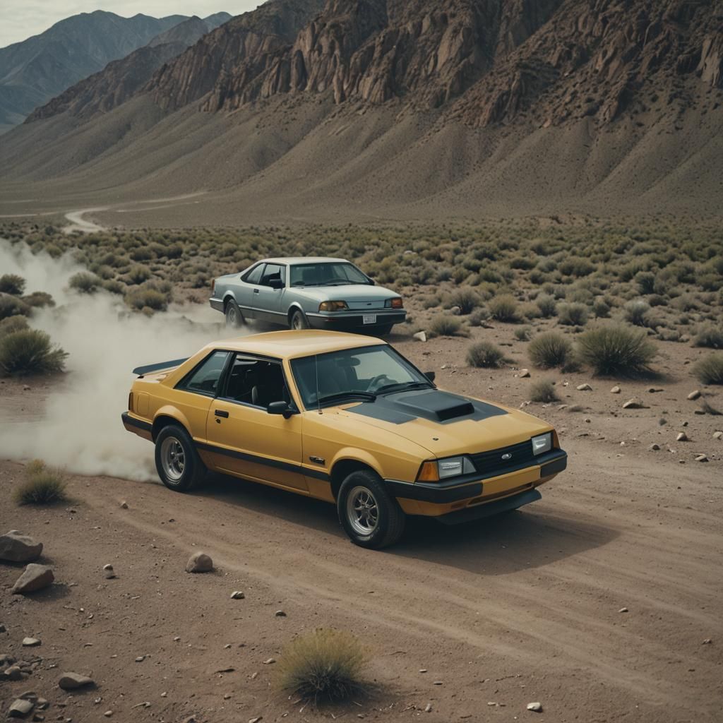 1990 Ford Mustang Cinematic Film Still