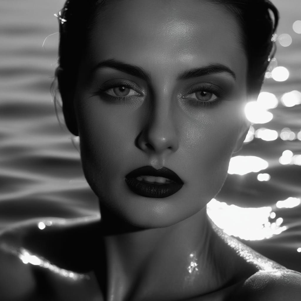 portrait in water