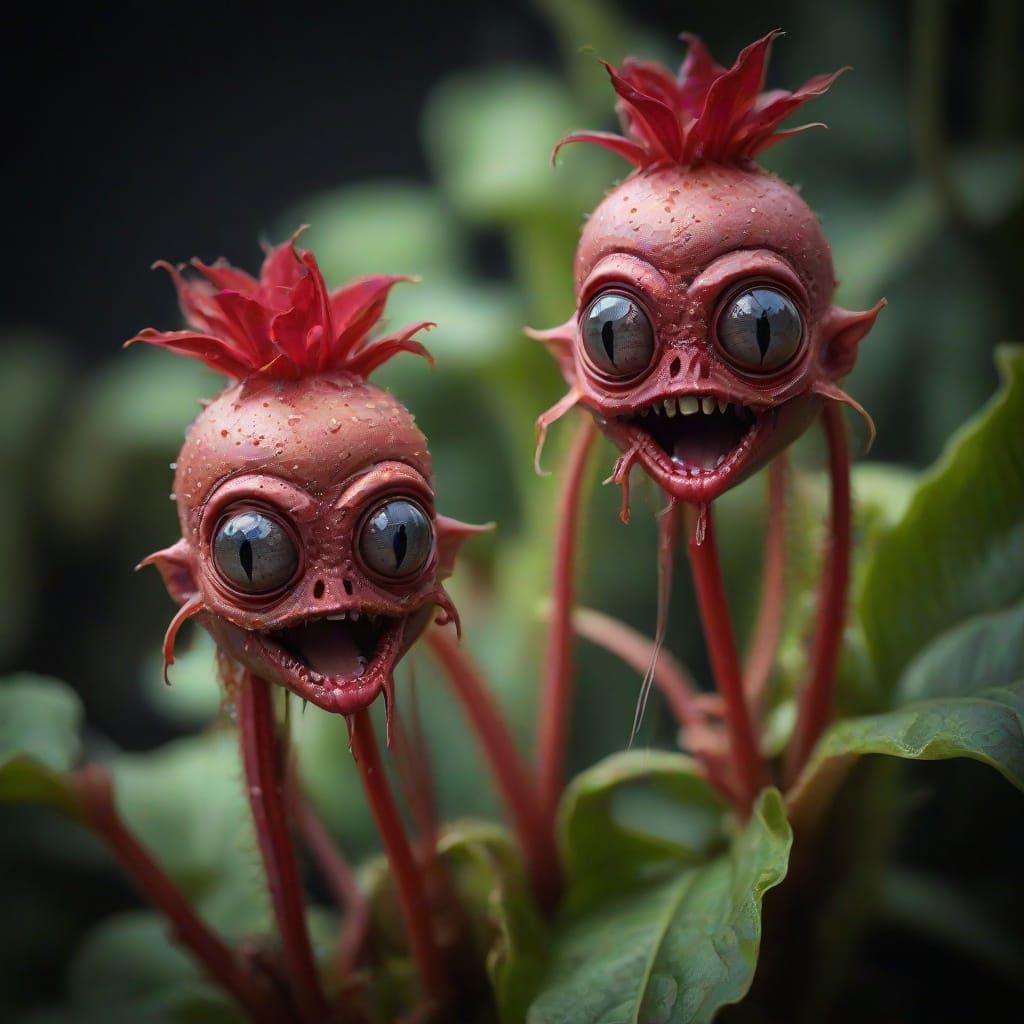 Nightmare Garden: Carnivorous Rhubarb in Macro