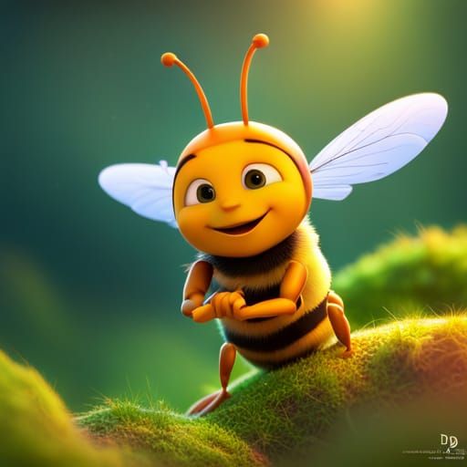 Detailed 3D Render of Maya the Bee
