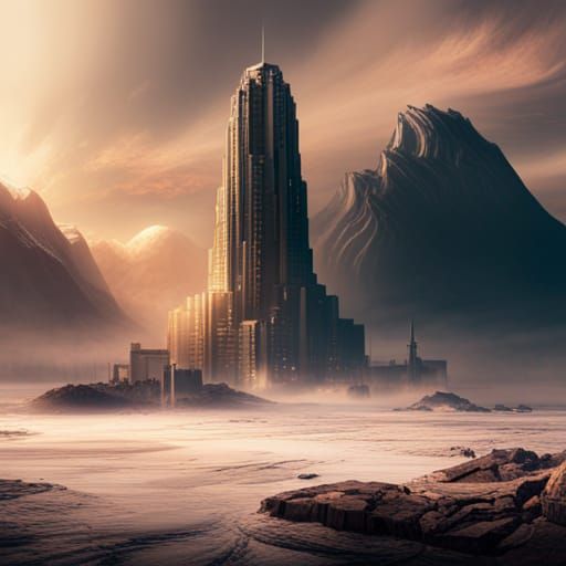 Epic Nuclear Explosion in Digital Matte Painting