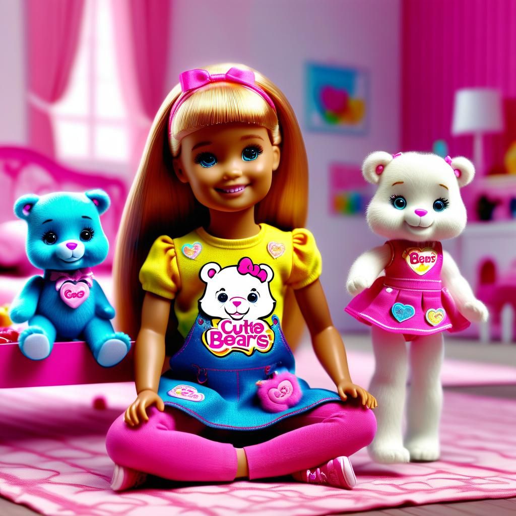 Barbie Cutie Reveal Care Bears dolls
