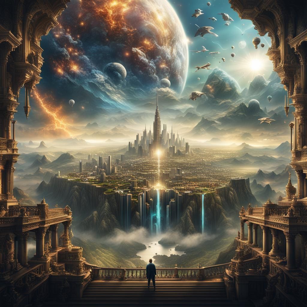 Epic New Heaven and Earth Digital Painting