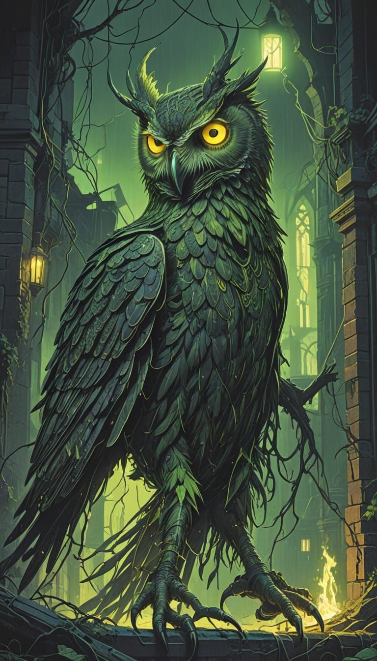 Grimdark Demon Descends upon Abandoned Church