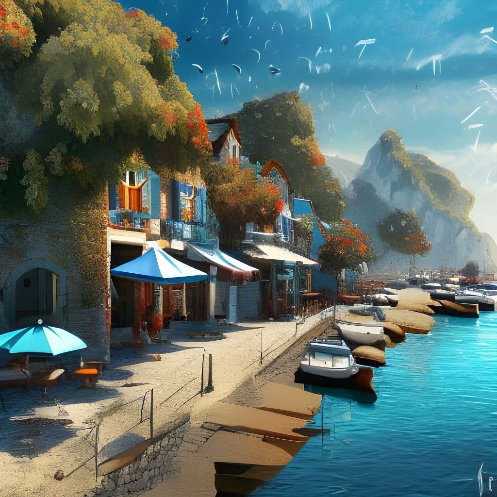 Quaint French Coastal Village