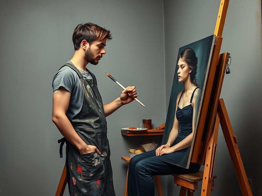 Artist Captures Essence of a Lady, in Realist Style