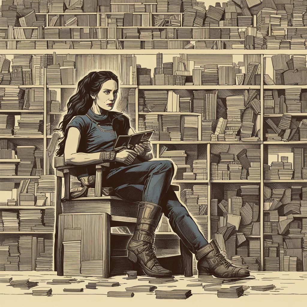 Strong Amazonian Woman Digital Rendering