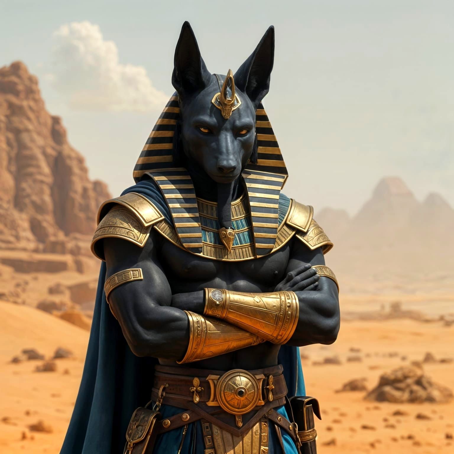 Anubis Lord of the Red Storm, Egyptian God with Jackal Head