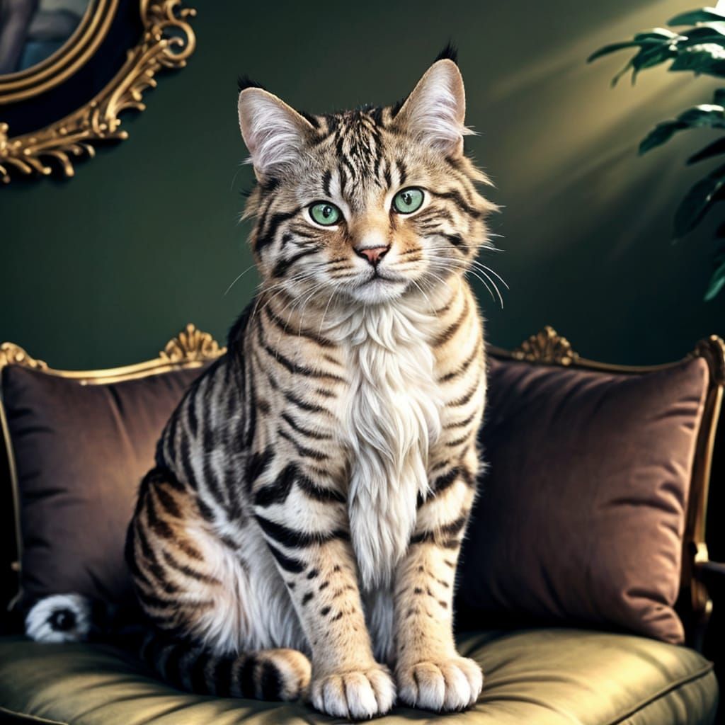 Regal Feline Portrait in Dreamy Lighting