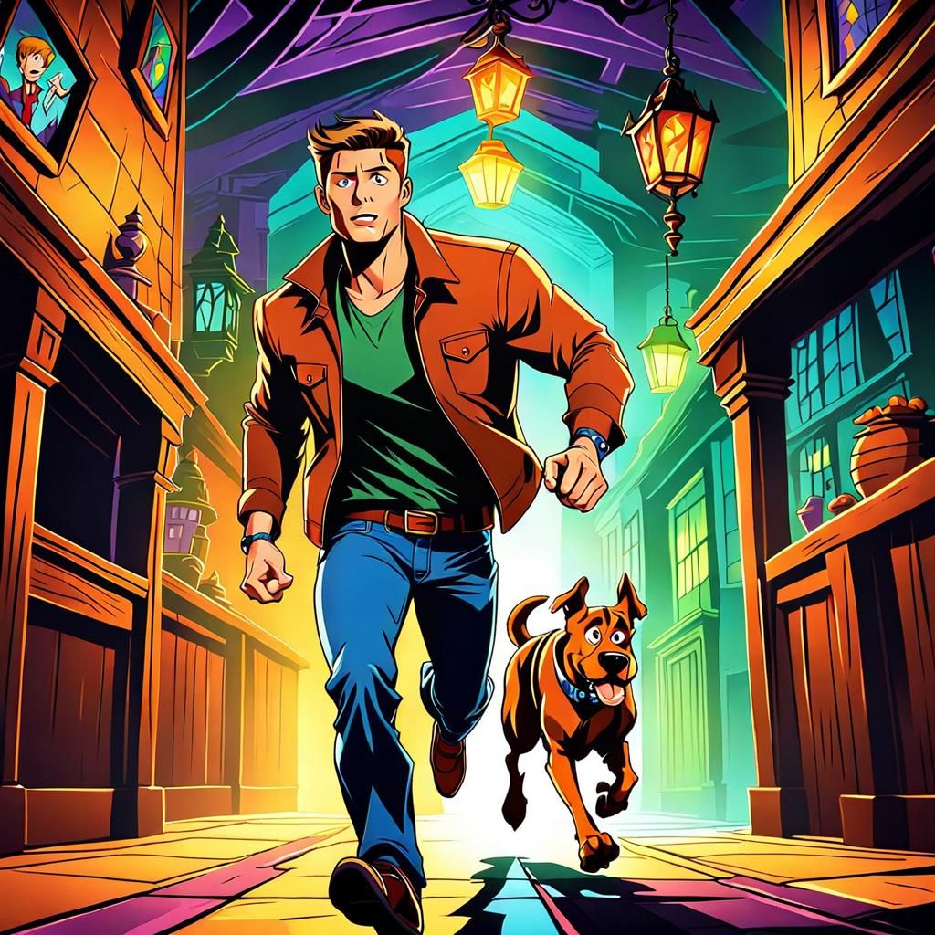 Dean Winchester and Scooby Doo Cartoon Adventure